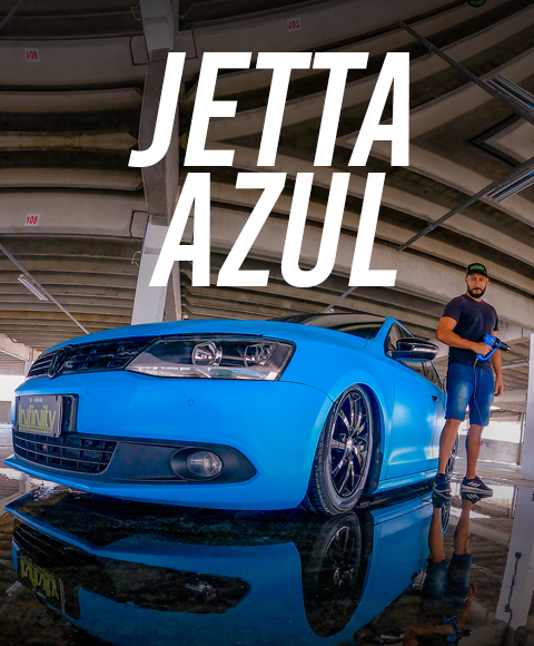 Vídeo Jetta Azul envelopada no Youtube